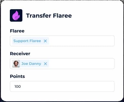 How to transfer Flarees and list my Flarees